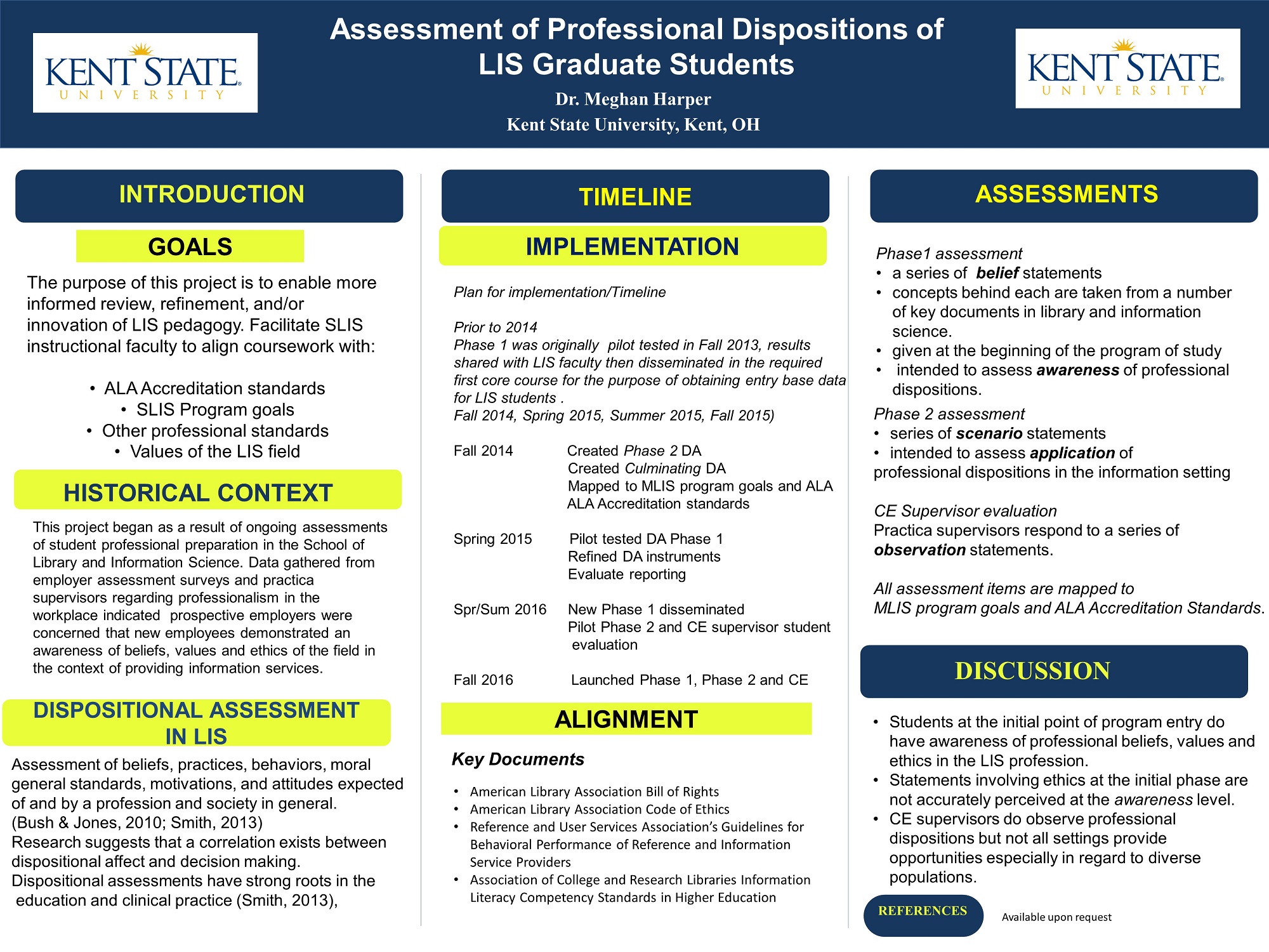 Assessment of Professional Dispositions of LIS Graduate Students Kent